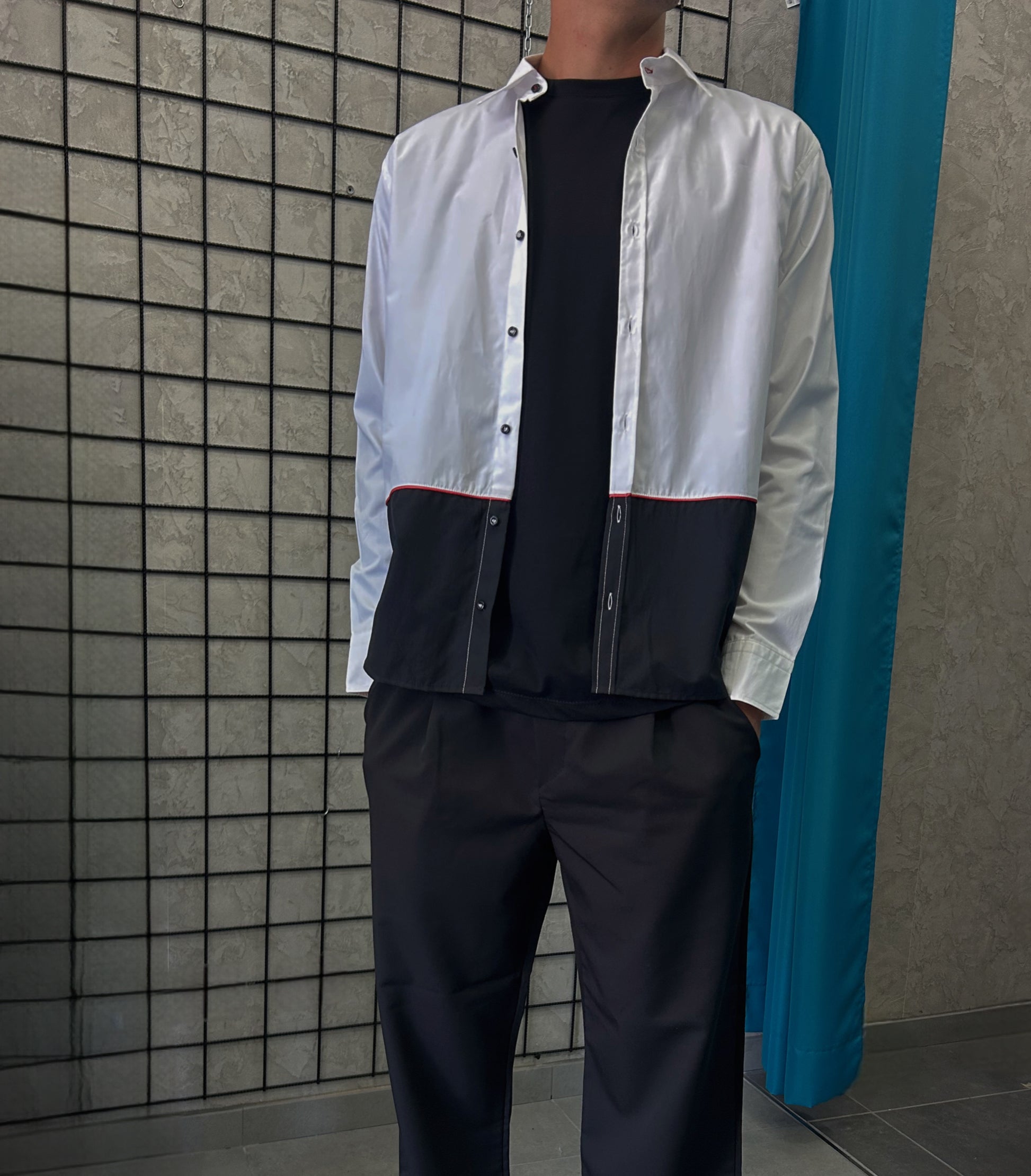 Camicia bicolore