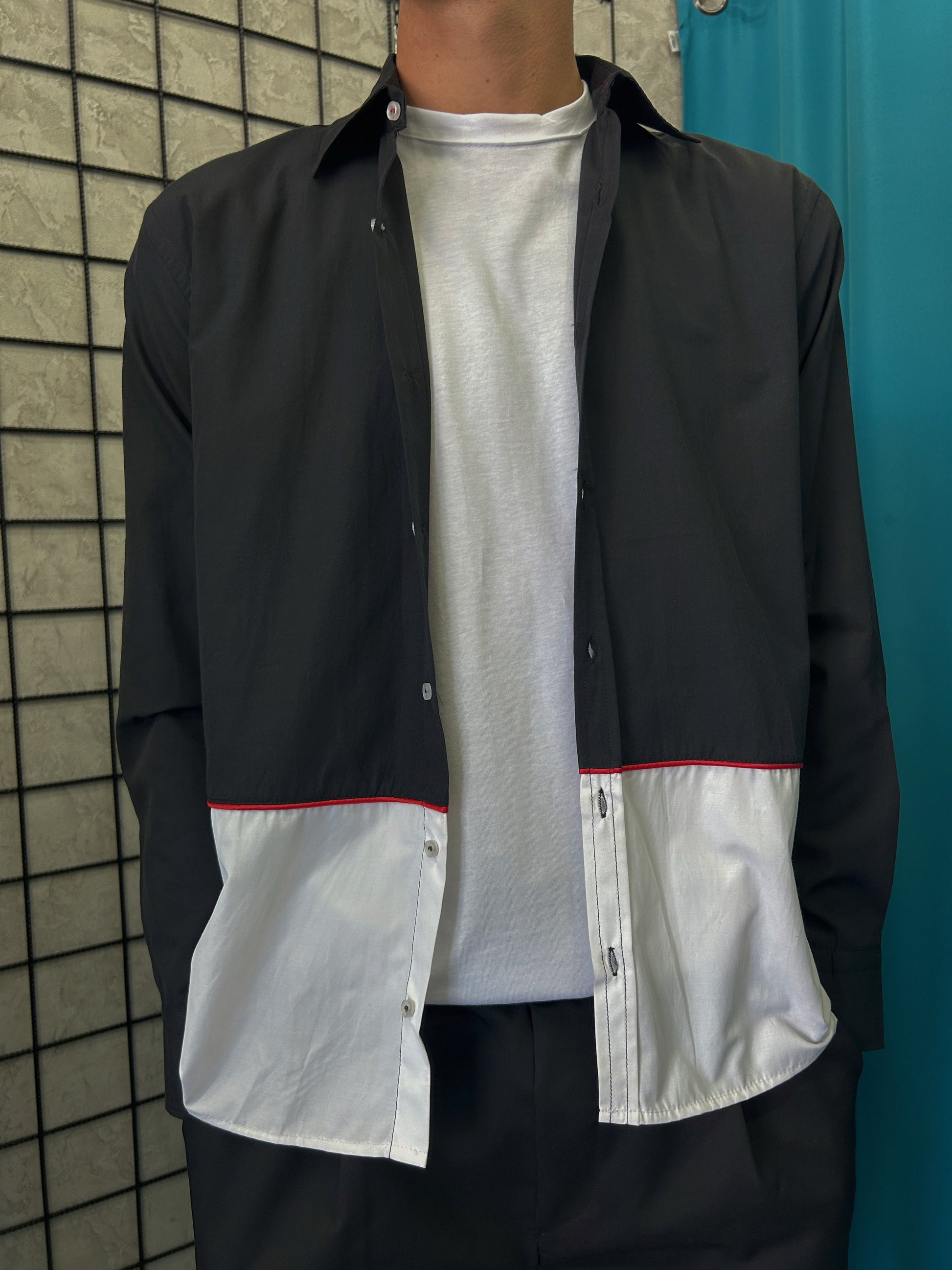 Camicia bicolore
