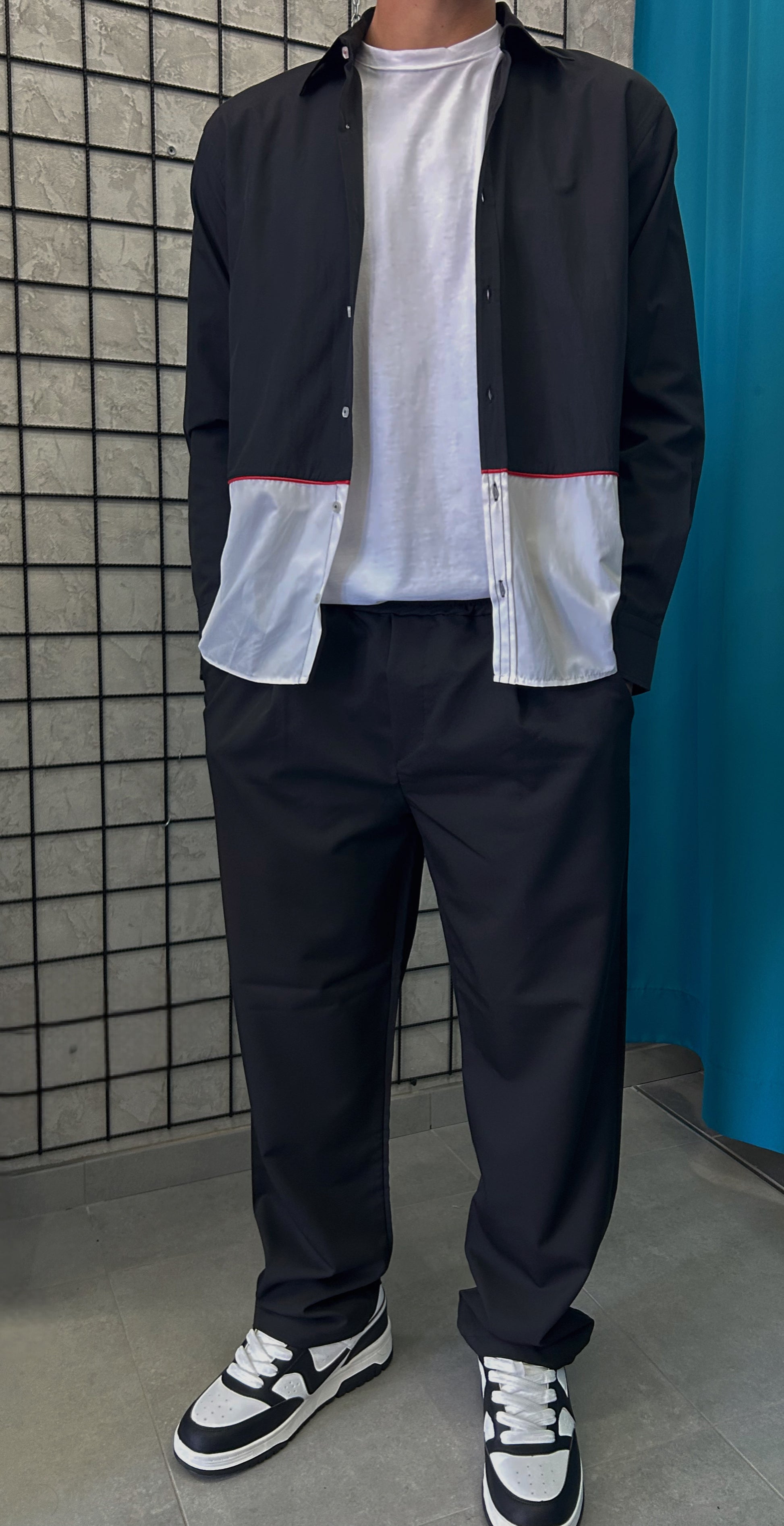 Camicia bicolore