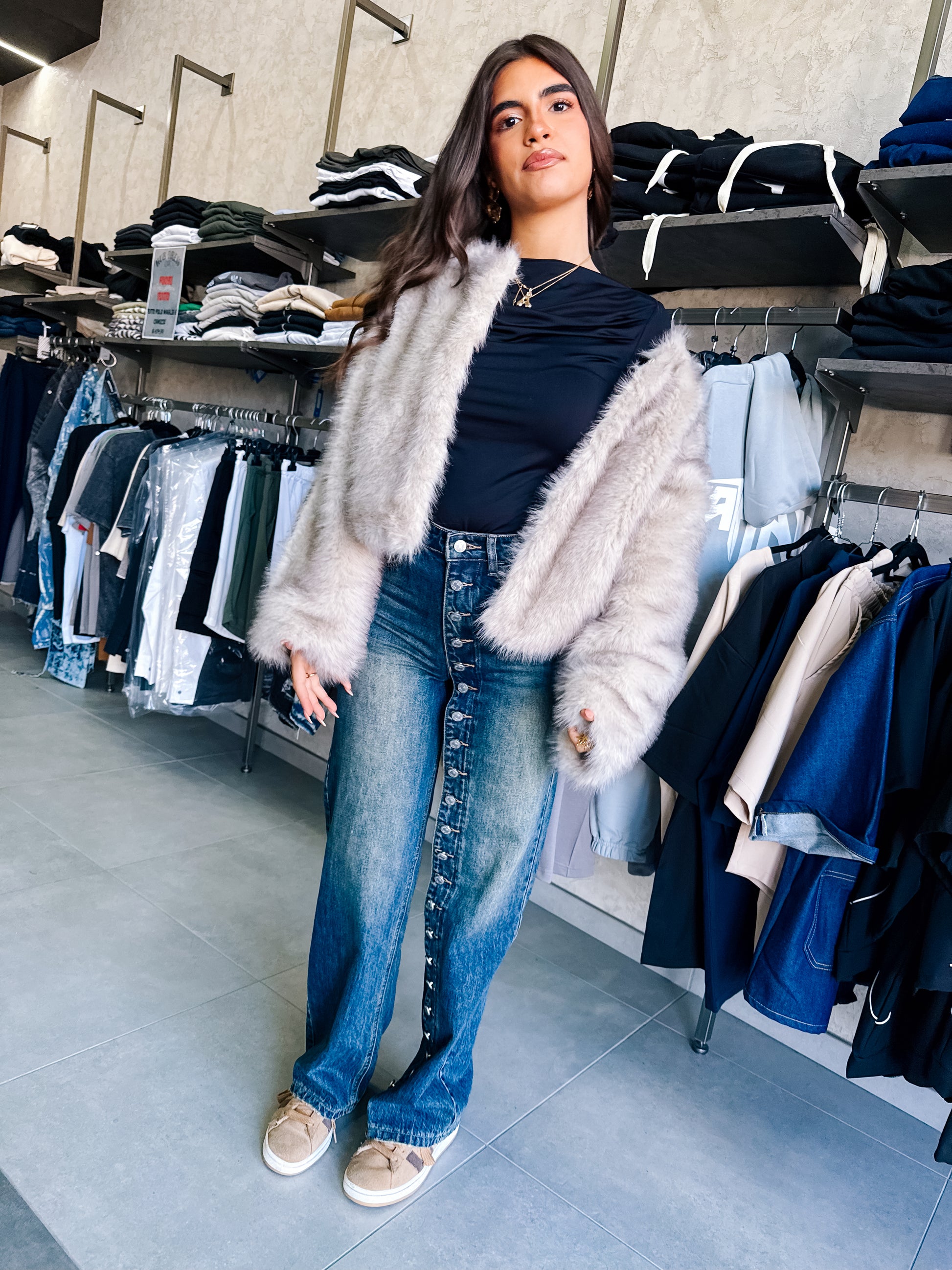 Jeans bottoni